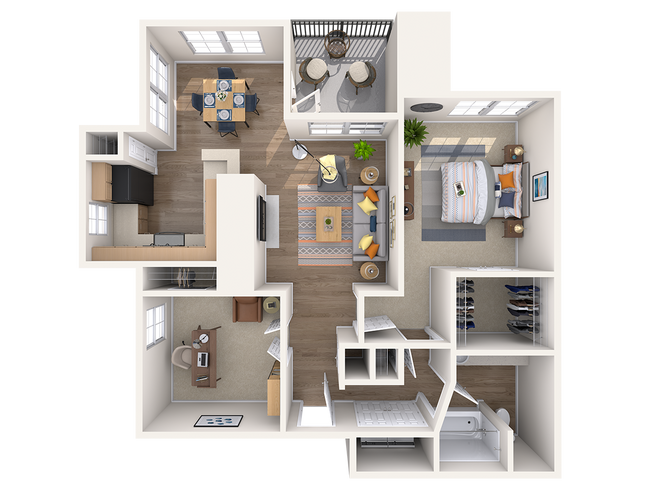 B1- One Bed with Study 0917 floor plan